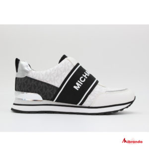 Sneakers TEDDI TRAINER MINI MK LOGO, de Michael Kors, black/white