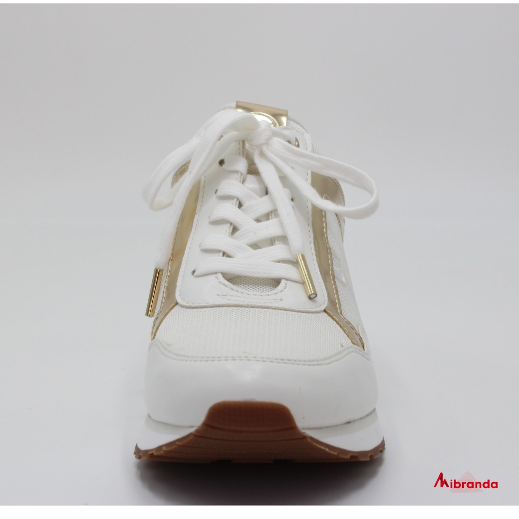 Sneakers MADDY TRAINERS, white/gold, de Michael Kors