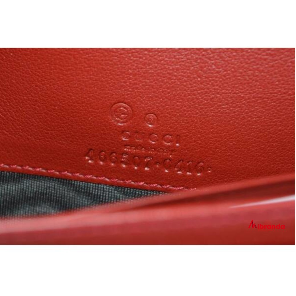 Gucci bolso bandolera GG, rojo oscuro.