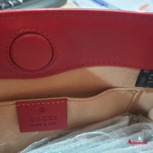 Gucci bolso Bambú Nymphaea, pequeño, rojo oscuro