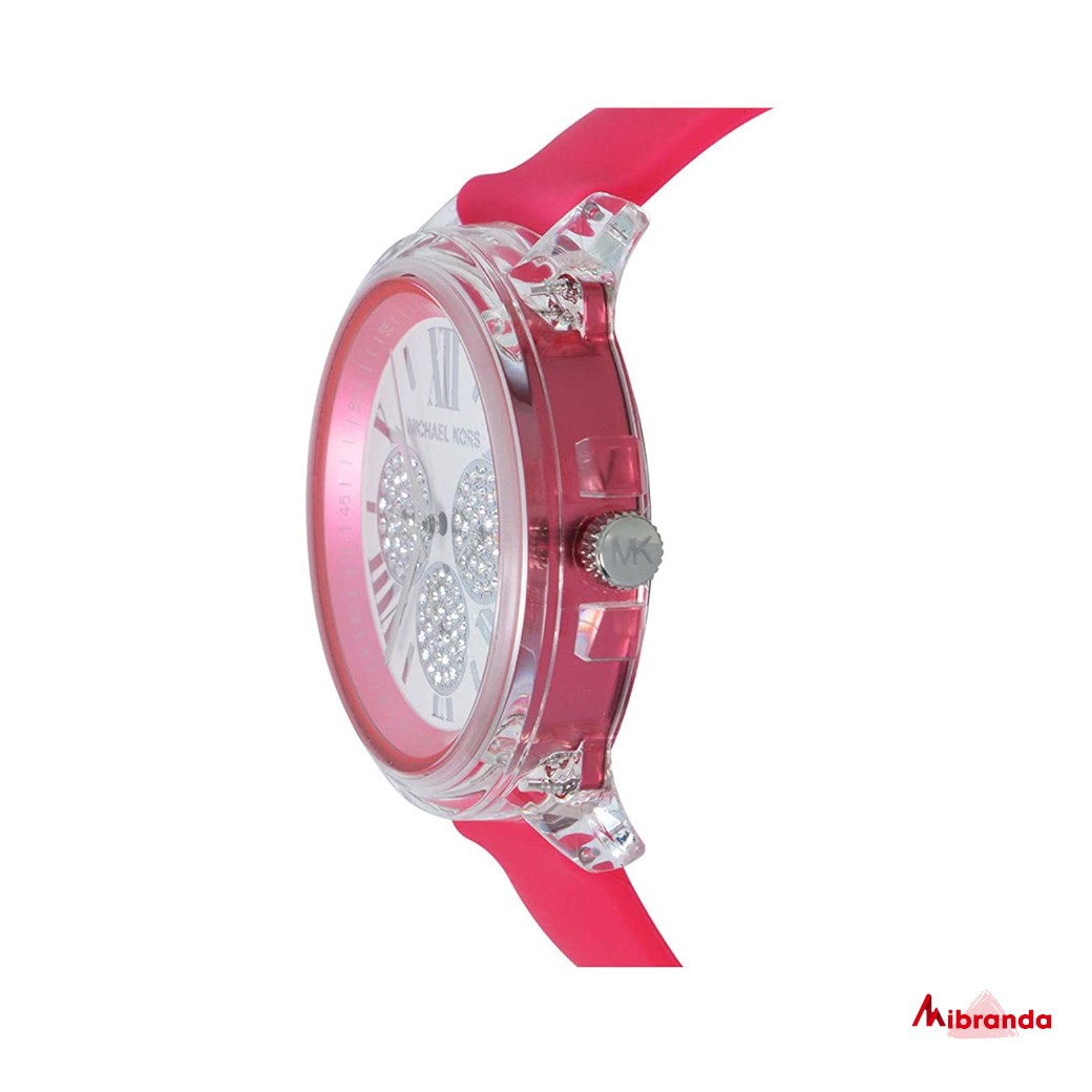 visto ropa Una herramienta central que juega un papel importante. telescopio Michael Kors Reloj Bradshaw hot pink para mujer MK6876