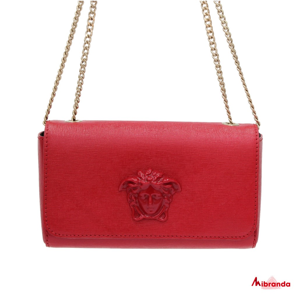 Bolso pequeño rojo con medusa, de Versace