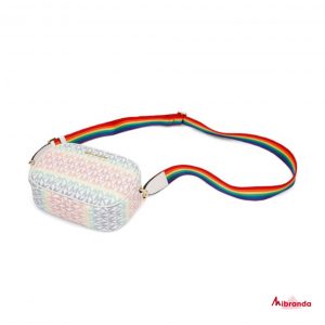 Bolso bandolera oval, rainbow, de Michael Kors.