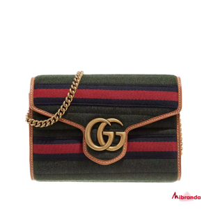 Mini bolso de hombro GG Marmont multicolor, de Gucci