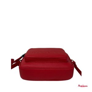 Bolso camera bag piel rojo, de Burberry.