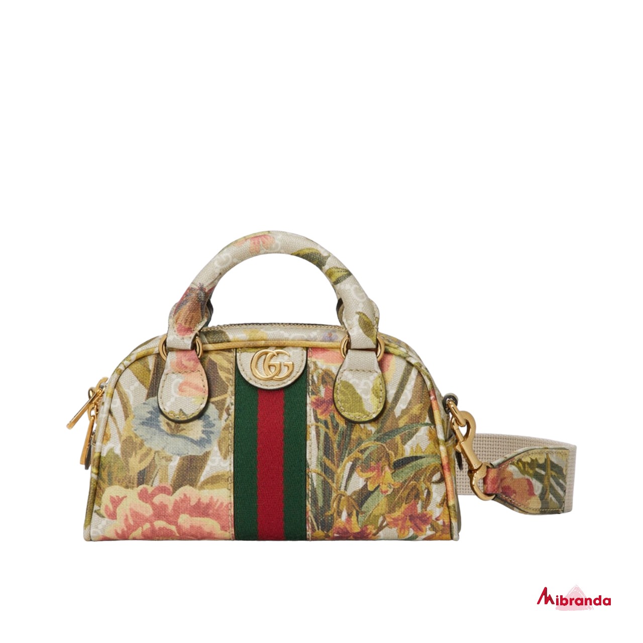 Bolso Mini Handbag floral, de Gucci.