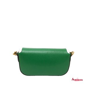 Bolso de hombro con solapa verde, de Gucci x Adidas.