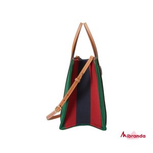 Bolso de mano de lona verde, de Gucci