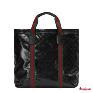 Bolso tote negro mediano GG Crystal, de Gucci.