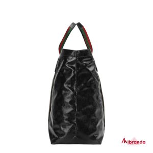 Bolso tote negro mediano GG Crystal, de Gucci.