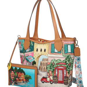 Bolso Tote Reversible Viva Italia Postcard, de Vendula London