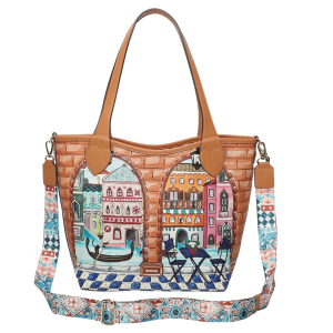 Bolso Tote Reversible Viva Italia Postcard, de Vendula London