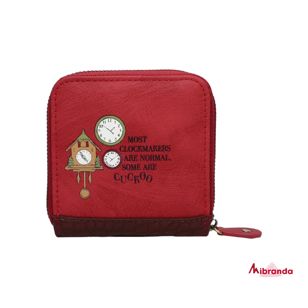 Cartera Cuadrada Tick Tock Clock Shop, de Vendula London