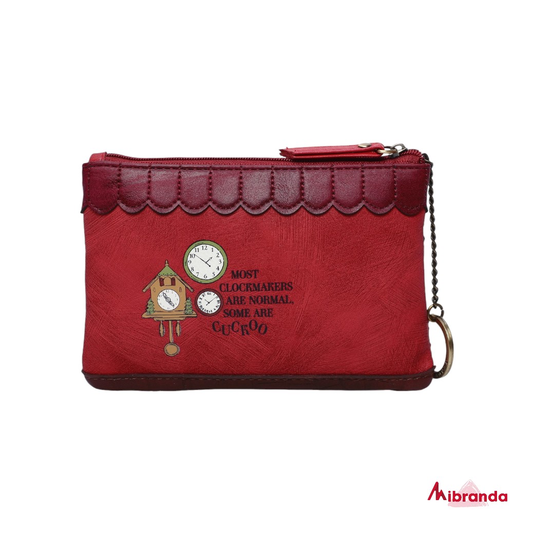 Monedero con Cremallera Tick Tock Clock Shop, de Vendula London