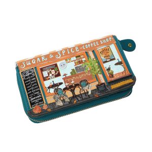 Cartera con Cremallera Sugar and Spice Coffee Shop, de Vendula London
