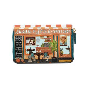Cartera con Cremallera Sugar and Spice Coffee Shop, de Vendula London