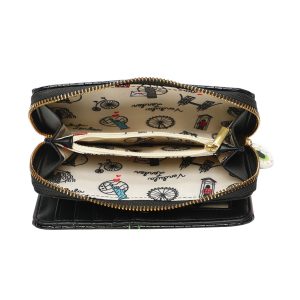 Cartera mediana con cremallera I-Scream, de Vendula London