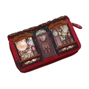 Cartera con Cremallera Tick Tock Clock Shop, de Vendula London