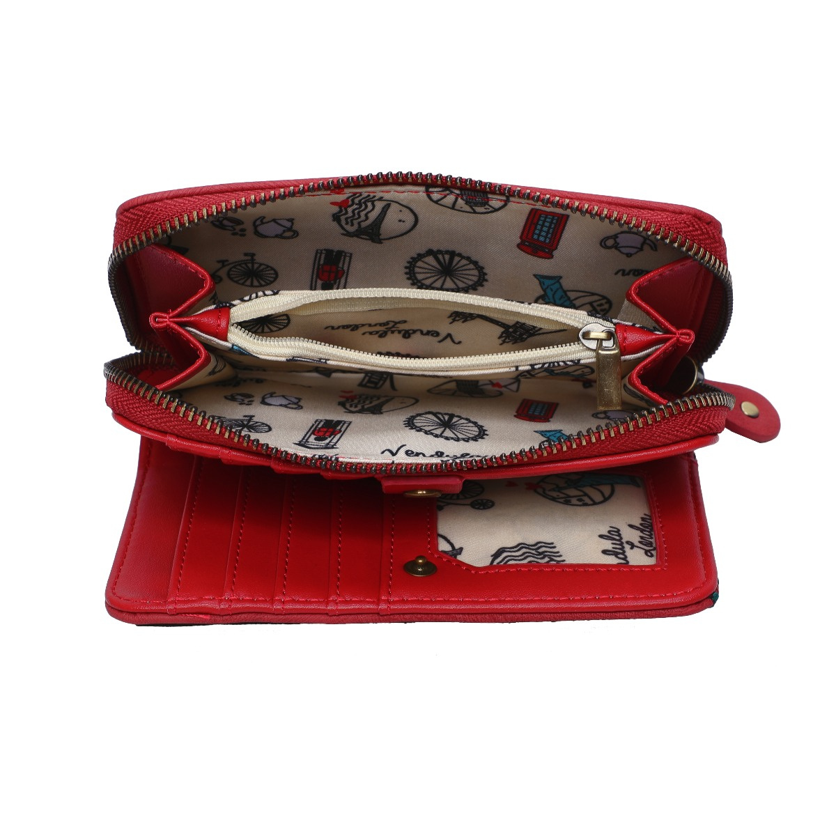 Cartera con Cremallera Tick Tock Clock Shop, de Vendula London