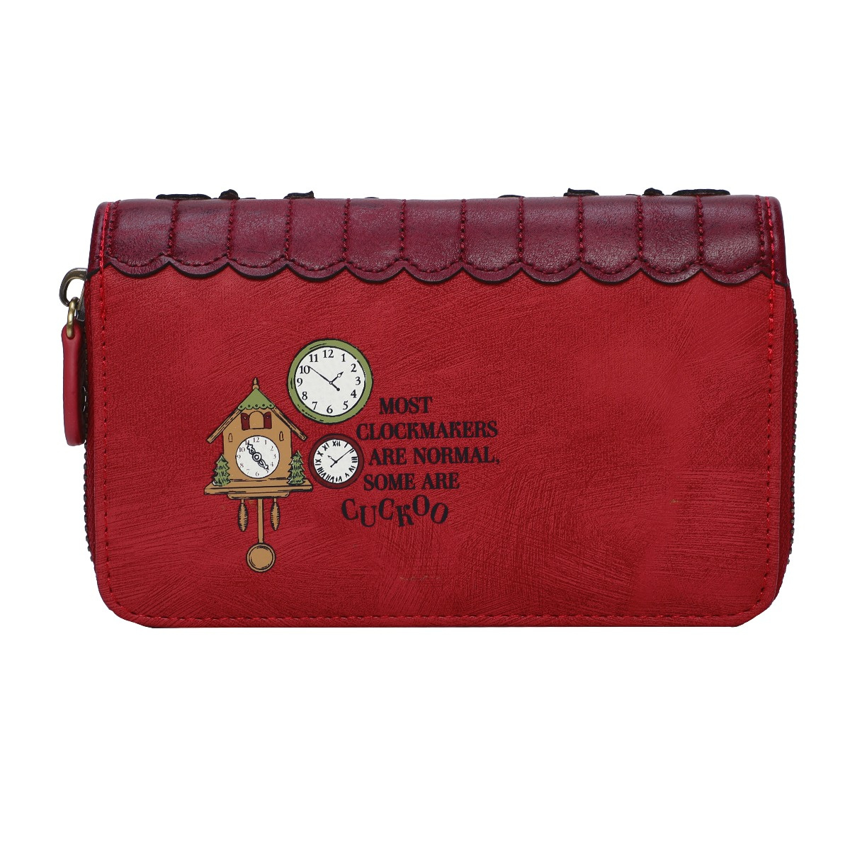 Cartera con Cremallera Tick Tock Clock Shop, de Vendula London