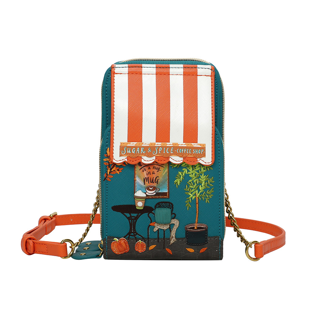 Bolso de hombro Callaway, Sugar and Spice Coffee Shop, de Vendula London