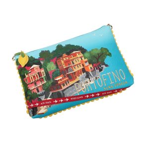 Bolso Clutch Viva Italia Postcard, de Vendula London