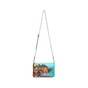 Bolso Clutch Viva Italia Postcard, de Vendula London