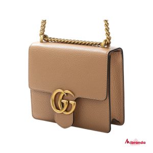 Bolso de hombro Marmont, beige, de Gucci