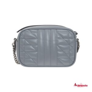 Bolso de hombro mini Marmont, gris, de Gucci