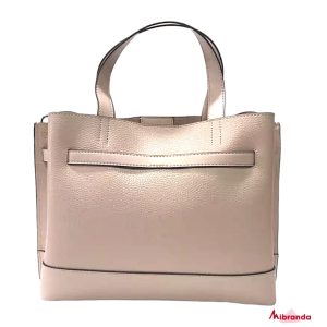 Bolso Satchel Emilia, beige, de Michael Kors.