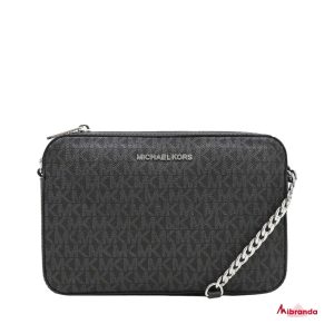 Bandolera Jet Set Item, black, con logo, de Michael Kors.