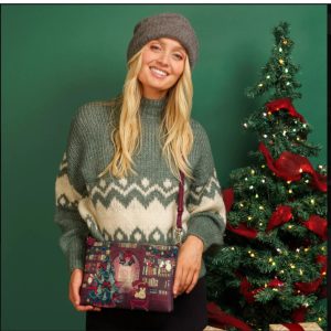 Bolso Clutch Vendula Christmas Library, de Vendula London.