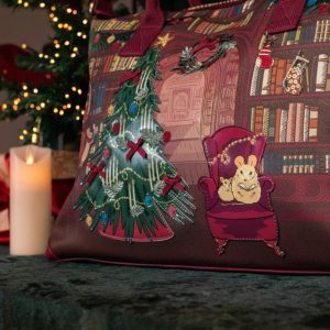 Bolso weekender Vendula Christmas Library Bonnie, de Vendula London