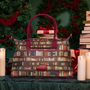 Bolso weekender Vendula Christmas Library Bonnie, de Vendula London