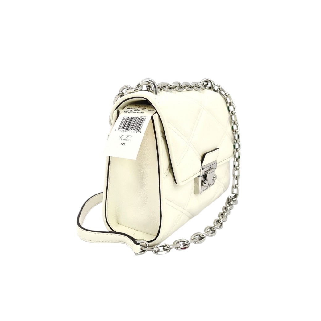 Bolso de hombro Serena, optic white, de Michael Kors.
