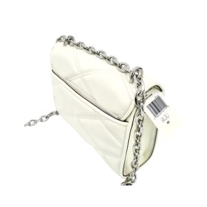 Bolso de hombro Serena, optic white, de Michael Kors.