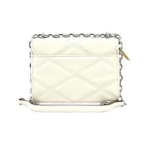 Bolso de hombro Serena, optic white, de Michael Kors.