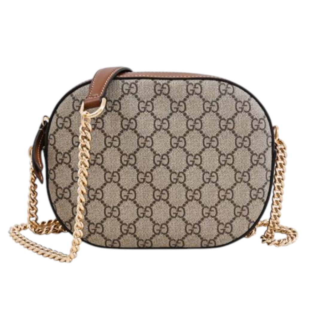 Bolso cruzado con cadena GG Supreme, de Gucci