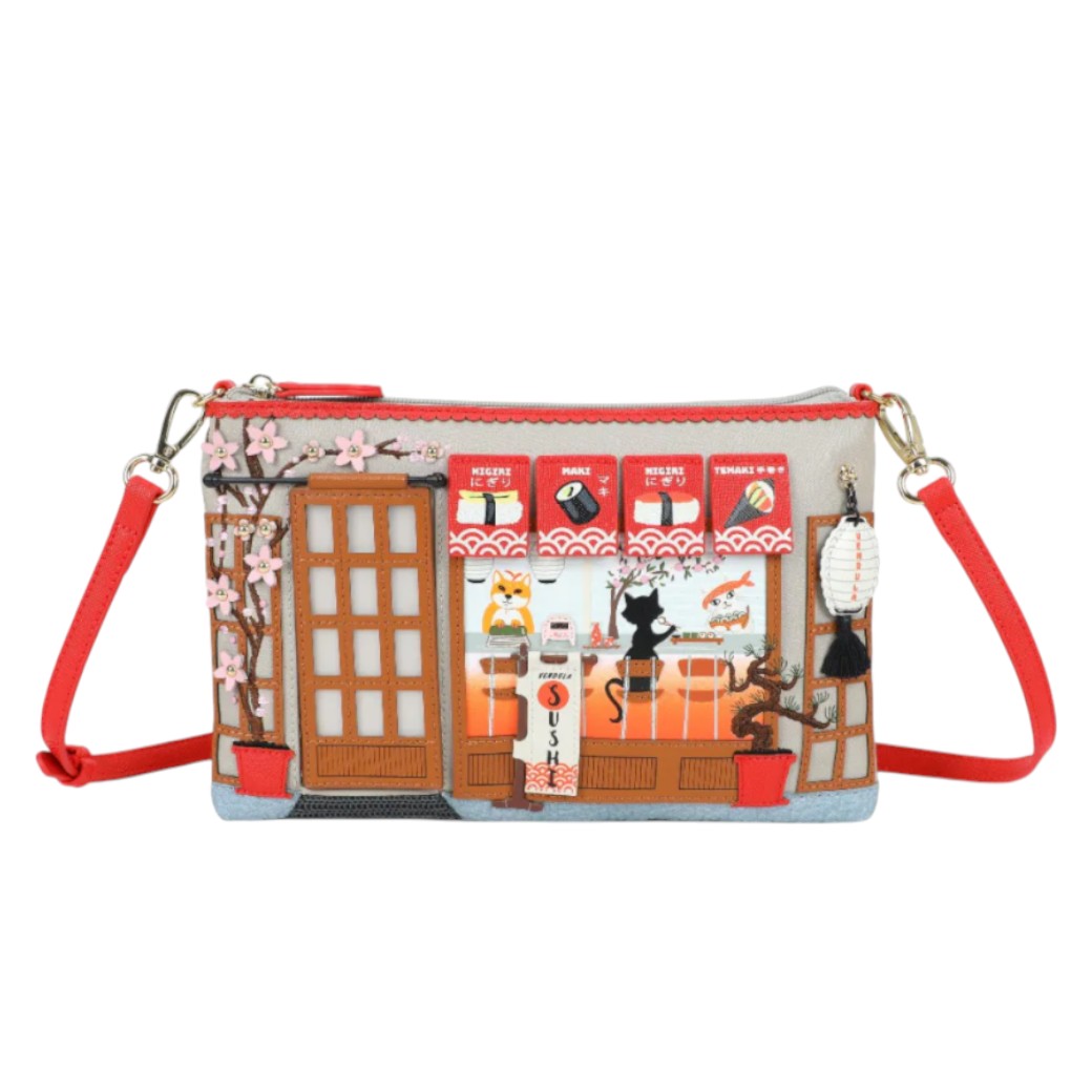 Bolso clutch Vendula Sushi, de Vendula London.