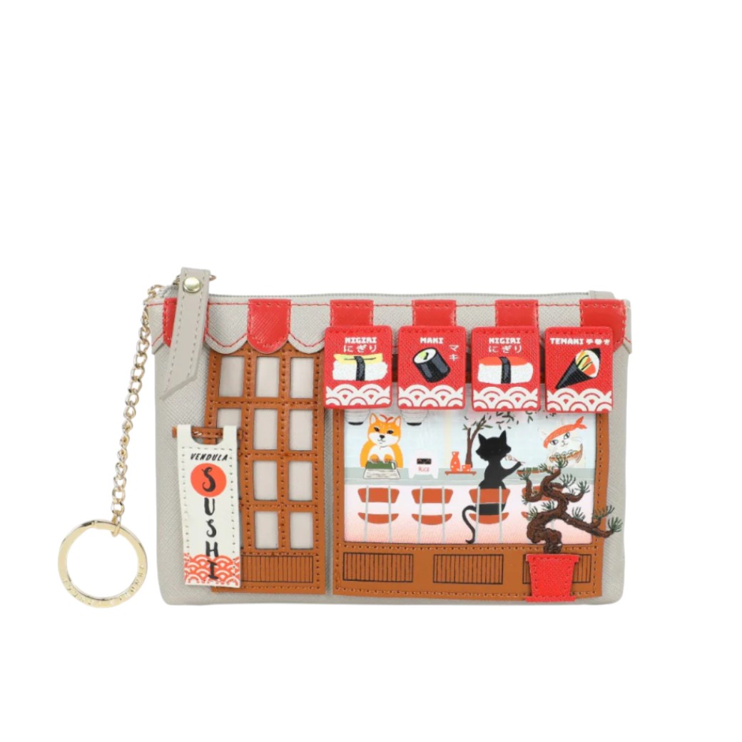 Monedero con cremallera Sushi, de Vendula London