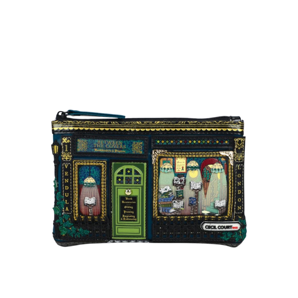 Monedero con cremallera Between the Covers Bookbinders, de Vendula London