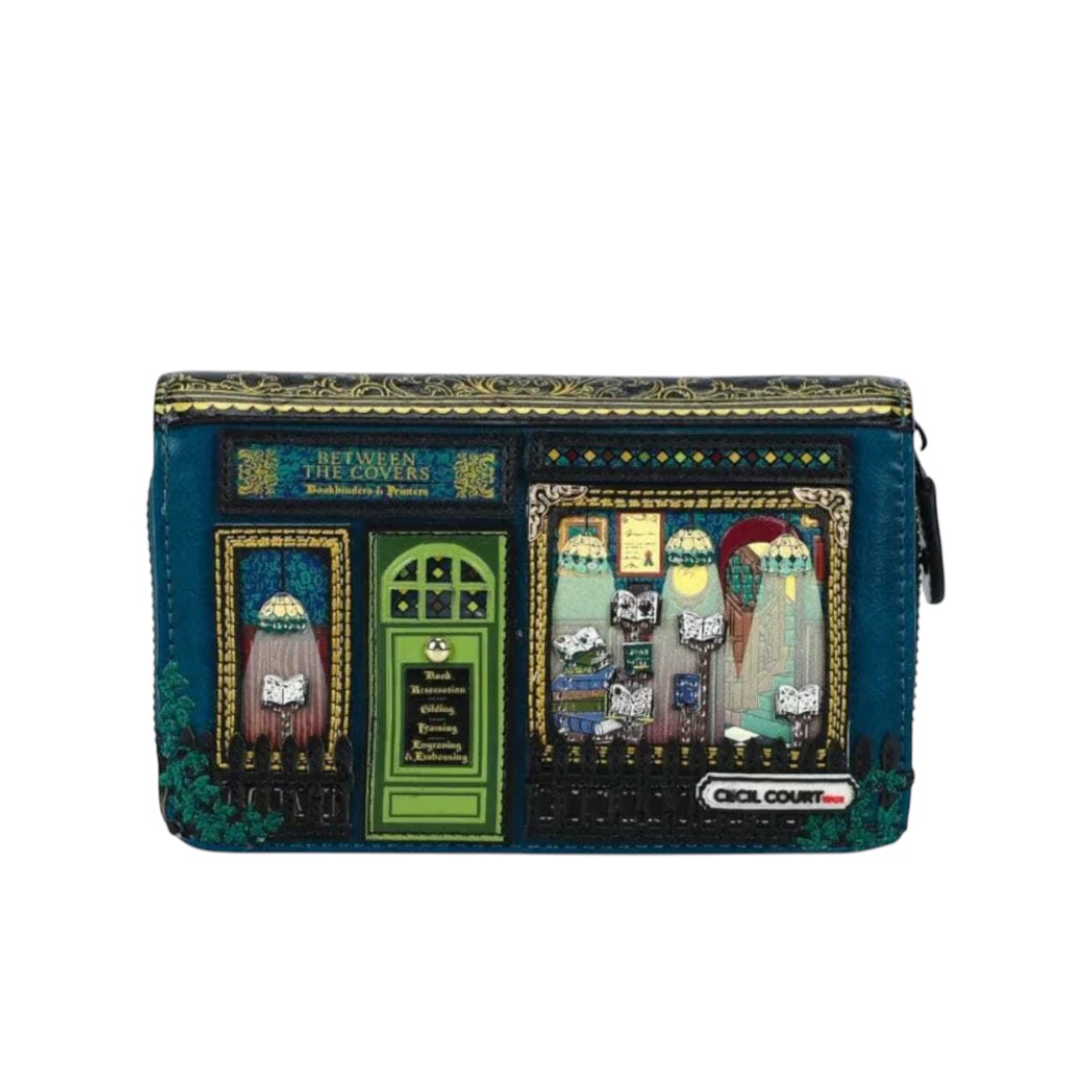 Cartera con cremallera Between the Covers Bookbinders, de Vendula London.