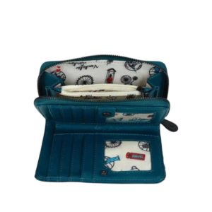 Cartera con cremallera Between the Covers Bookbinders, de Vendula London.