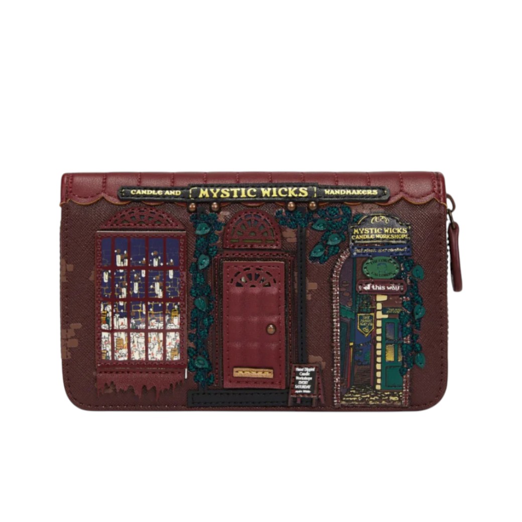 Cartera con cremallera Mystic Wicks Candle and Wandmakers, de Vendula London.